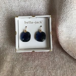 NWOT Bella & Jack Blue Crystal Dangle Earrings